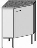 Тумба лабораторная угловая внешнняя С-3/2